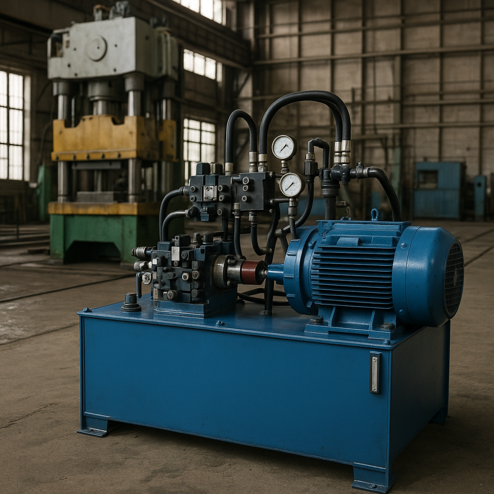 Hydraulic power unit lifecycle services including design, refurbishment, upgrades, testing, and maintenance for industrial hydraulic systems